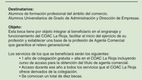 BECAS COAC LA RIOJA 2026